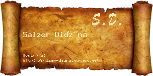Salzer Diána névjegykártya